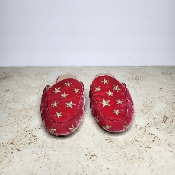 Ann Taylor Karolina Star Velvet Loafer Slides Size 8M - Picture 4 of 10